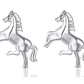 Little Horse Silver Stud Petite Earrings for Woman Gift for The Horse Lover Birthday Holiday