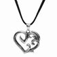 Entwined Heart Stainless Steel Pendant Necklace