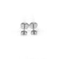 Glossy Red Cross Stainless Steel Studs