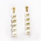 Dangling Pearl Drop Stud Earring