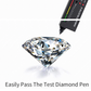 14K White Gold Over 925 Sterling Silver 1Ct Certified Real Moissanite Round Brilliant Cut for Women Super Fiery Perfect for Engagment Wedding Anniversary Promise Ring
