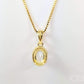 Layla .75CT Oval Cut Halo OB Simulated Diamond Pendant for Women Bridal Engagement Wedding Anniversary Gift