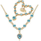 Linked Forever Crystal Heart Necklace and Bracelet Set