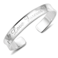 Love Forever Silver Cuff Bangle Bracelet for Woman