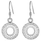 Mesh Wreath Silver Earrings