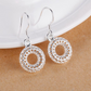 Mesh Wreath Silver Earrings