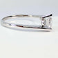 Mia .50CT Tension Set Bypass OB Simulated Diamond Sterling Silver Ring for Women Bridal Engagement Wedding Anniversary Gift