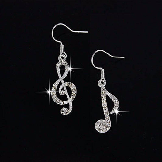Music To My Ears Crystal Earrings