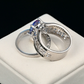 Mystical Moonlight CZ Engagement Ring Set