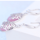 Shimmering Cat Eye Filigree Drop Earrings
