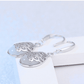 Shimmering Cat Eye Filigree Drop Earrings