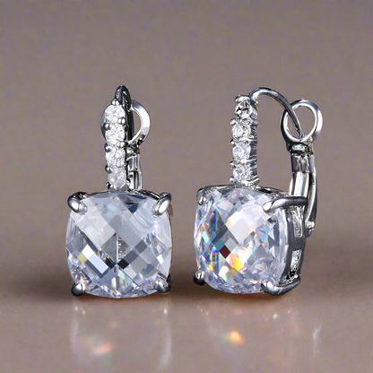 Pure - IOBI Crystals Royal Diamond Drop Earrings