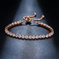 Luxurious 14K Gold Plated Swiss CZ Lariat Tennis Bracelet – Adjustable & Versatile