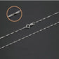 Thin Sterling Silver Fine 1.5mm Singapore Link Chain Necklace in 18, 20 or 22 inches