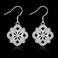 Parisian Petals Silver Earrings for Women
