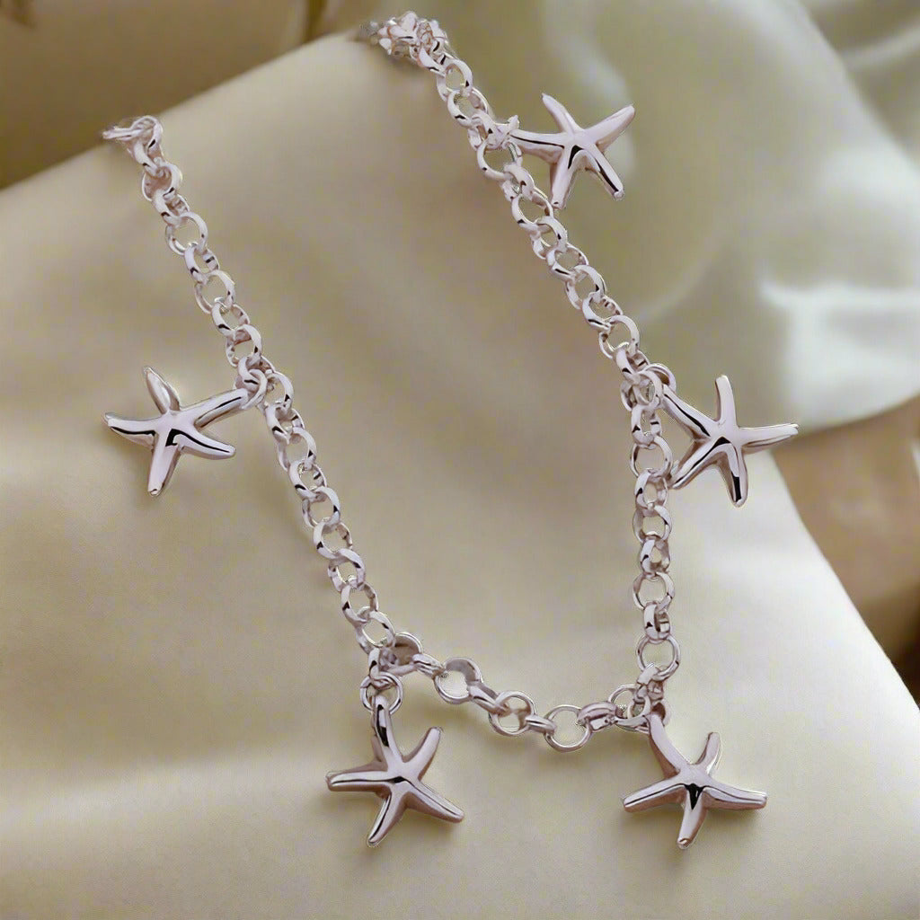 Starfish Silver Matching Set for Woman
