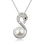White Swan Pearl Bead Necklace for Women