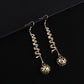 Swirly Dangling Spheres Earrings for Women