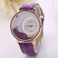 Time to Shine! Oversize Wrist Watch with Floating Crystals
