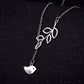 14K White Gold Plated Tweet Birdy Thread Necklace For Woman