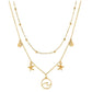 Waves Double Layer Choker Necklace