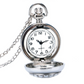 Black Pearl Flower Vintage Style Mini Pocket Watch Necklace for Women