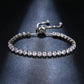 Luxurious 14K Gold Plated Swiss CZ Lariat Tennis Bracelet – Adjustable & Versatile