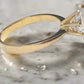 Nessa 1CT Round Simulated Diamond Solitaire 18K Yellow Gold Ring for Women