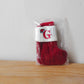 Red Letters Embroidery Hanging Socks Christmas Ornametns