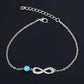 Feshionn IOBI Anklets Infinity Bead Ankle Bracelet