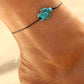 Feshionn IOBI Anklets ON SALE - Green Sea Turtle Turquoise Bead Anklet
