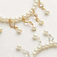 Feshionn IOBI Anklets Pearl and Crystal Drop Ankle Bracelet Accented In Silver or Gold