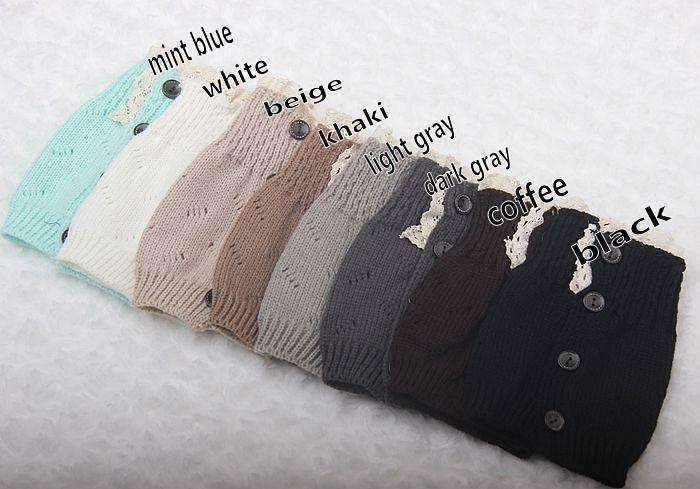 Feshionn IOBI Apparel Lacey Leg Warmer Boot Knit Socks