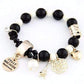 Feshionn IOBI bracelets Black and White European Tour Charm Bead Bracelet