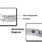Feshionn IOBI bracelets Elegant CZ Accented Stainless Steel Germanium Magnetic Link Therapy Bracelet
