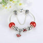 Feshionn IOBI bracelets Essence of Love Red & Silver Bangle Bracelet