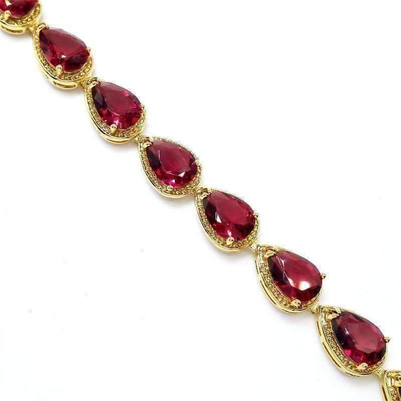 Feshionn IOBI bracelets Graceful Water Drop CZ 18k Gold Plated Bracelet