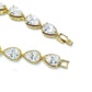 Feshionn IOBI bracelets Graceful Water Drop CZ 18k Gold Plated Bracelet