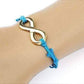 Feshionn IOBI bracelets Light Blue Infinity Friendship Bracelet -Choose your Color