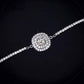 Feshionn IOBI bracelets Luminaré 1ct Austrian Crystal Double Halo Bracelet White Gold Plated