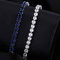 Feshionn IOBI bracelets Luxury Blue Swiss CZ Tennis Bracelet