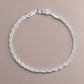 Feshionn IOBI bracelets ON SALE - Diamond Cut Rope Chain Sterling Silver Bracelet