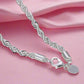 Feshionn IOBI bracelets ON SALE - Diamond Cut Rope Chain Sterling Silver Bracelet