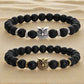 Feshionn IOBI bracelets ON SALE - Owl Genuine Black Agate Gemstone Bead Bracelet