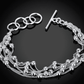 Feshionn IOBI bracelets Roly Beads Sterling Silver Toggle Bracelet