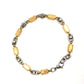 Feshionn IOBI bracelets Spike Shifting Coil Link Two Tone Stainless Steel Bracelet