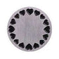 Feshionn IOBI Charms Heart Circle Round Stamped Plate for Round Charm Locket Necklaces ~ Choose Your Theme!