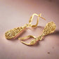 Feshionn IOBI Earrings Arabesque Filigree Puff Teardrop Earrings