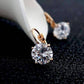 Feshionn IOBI Earrings Bold 7 CTW Solitaire Leverback Earrings in Yellow, Rose or White Gold