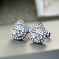 Feshionn IOBI Earrings Diamond White Infused 1CT Austrian Crystal Pear Stud Earrings